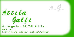 attila galfi business card